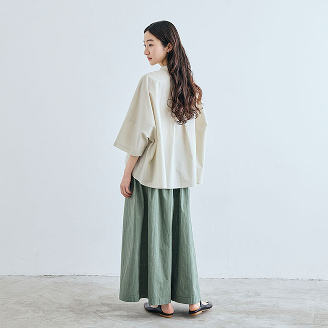 リング糸ドビー ロングキュロット｜衣料品｜中川政七商店 公式サイト