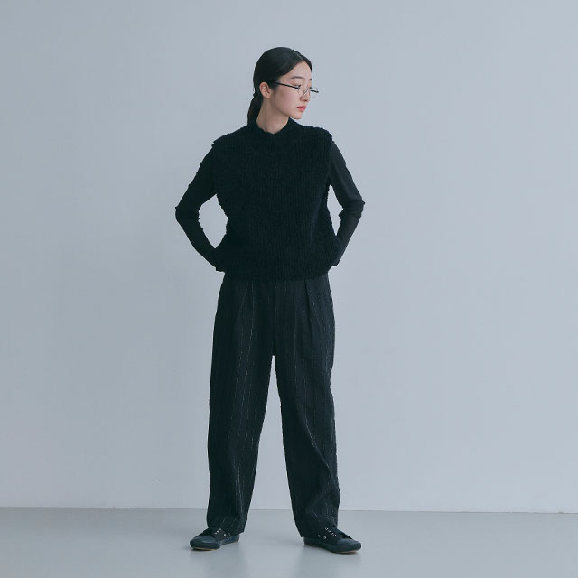 布ぬのパンツ　アルパカストライプ