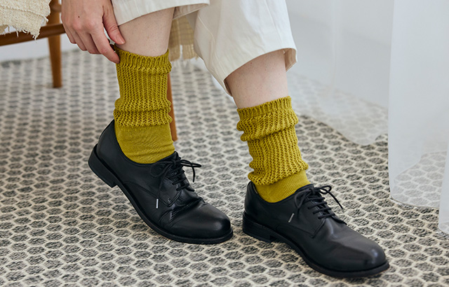 しめつけない、やさしい履き心地