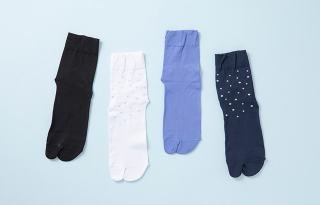 シルケット加工の綿糸を高密度に編み上げ