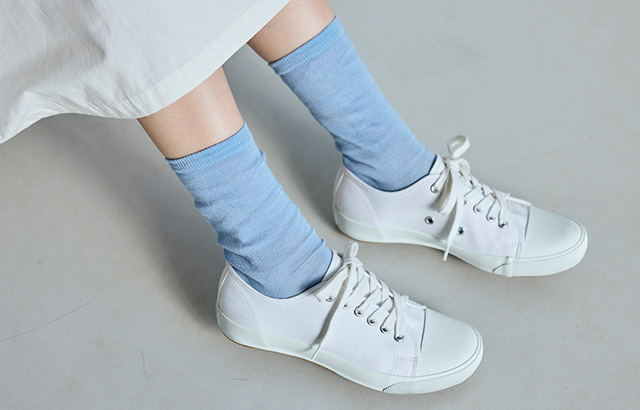 天然繊維のやさしさをいつもの靴下に