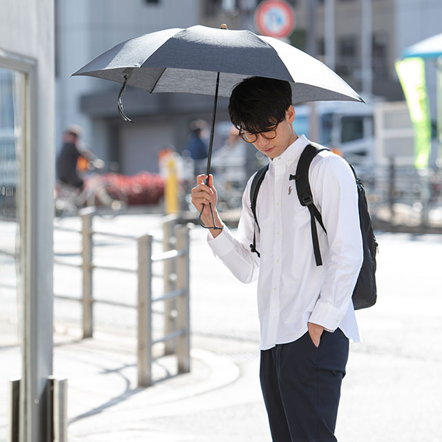 シャツ地で作った紳士用晴雨兼用傘｜服飾品｜中川政七商店 公式サイト