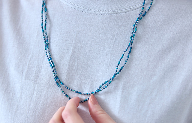 広島で作られた高品質なビーズを使用