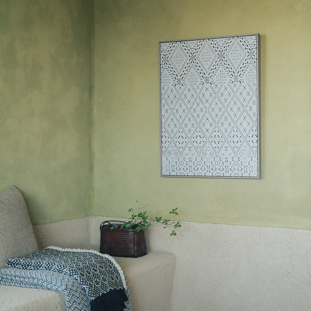 くらしの工藝布「こぎん刺し」のタペストリー