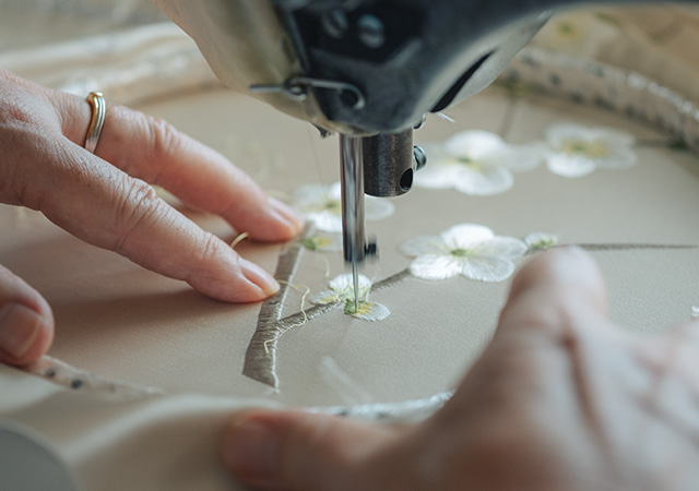 一針一針に表れる、身体がなす営みの痕跡