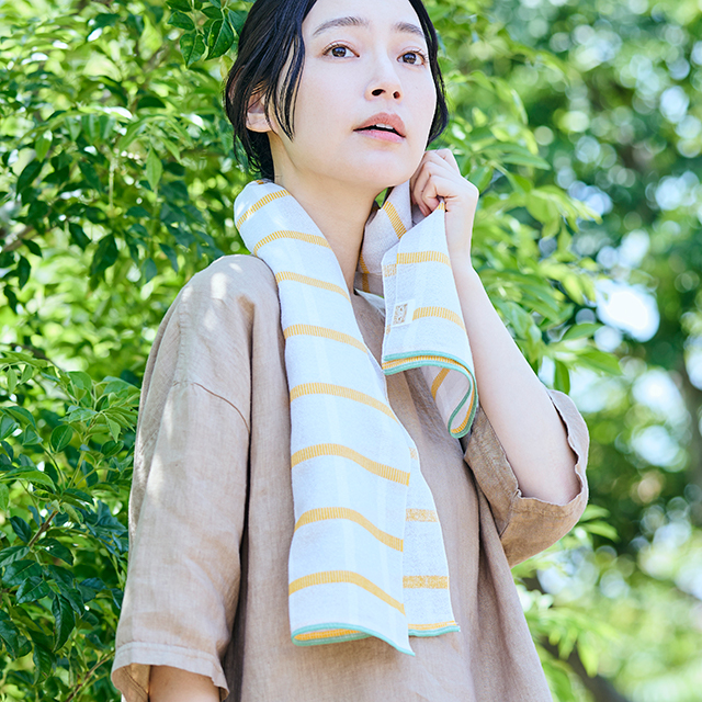 涼やかに使える、さらさらの肌触り
