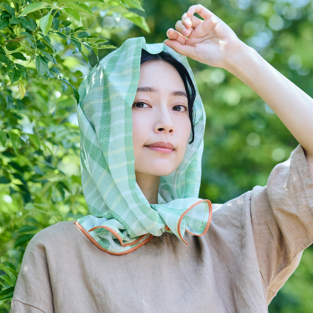涼やかに使える、さらさらの肌触り