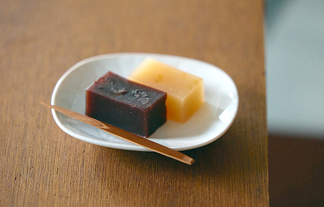 煤竹の菓子切り　5本組