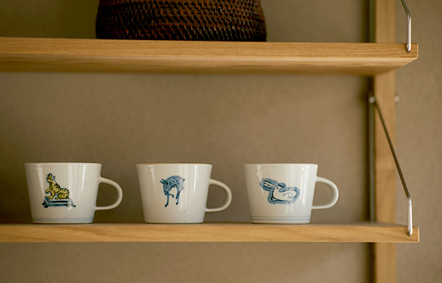 子どもでも使いやすいサイズと、縁起のよい動物のモチーフ