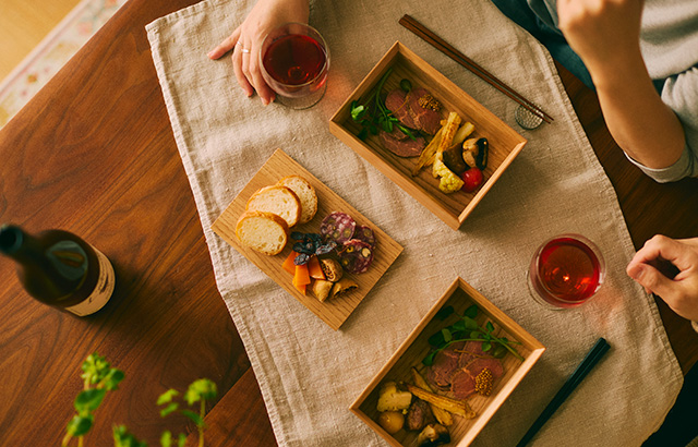 来客時のおもてなしや、晩酌のお供。楽しみ方いろいろ