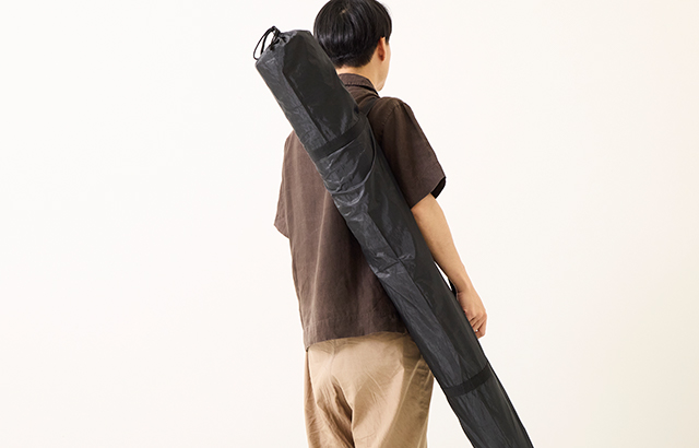 専用袋にまとめてコンパクトに収納