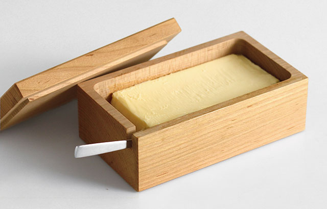 74%OFF!】 木製 バターケース 保存箱