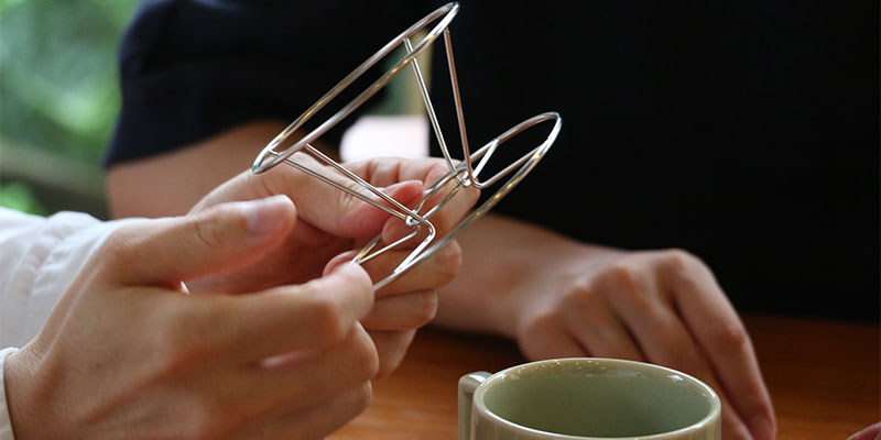 Stainless wire coffee dripper