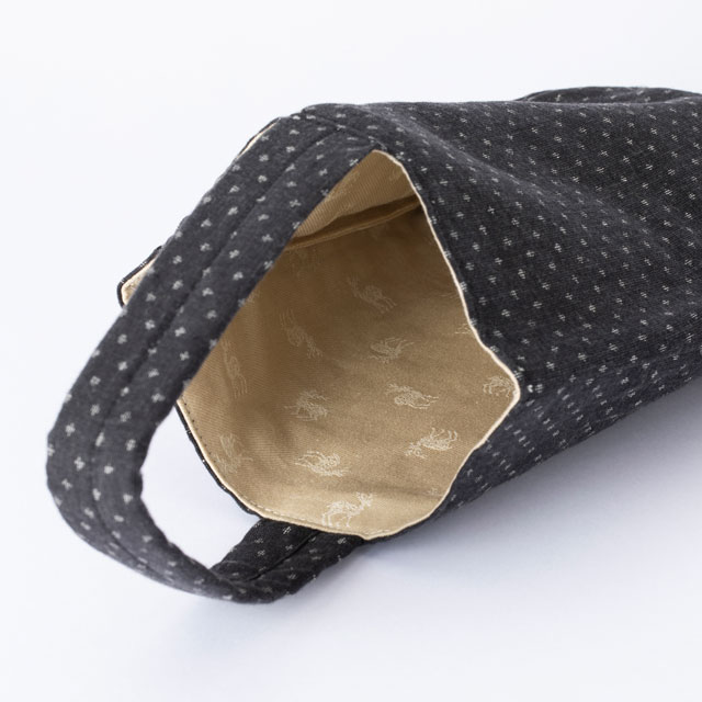 めぐり布　ミニバッグ　25 新潟 マンガン染め