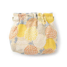 ギャザーポーチ　百夜草