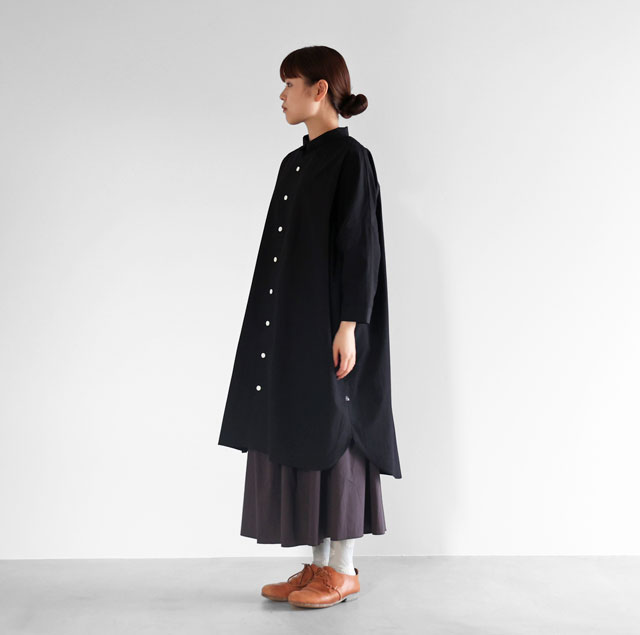 タイプライタークロスロングシャツ 200　白 ユニセックス