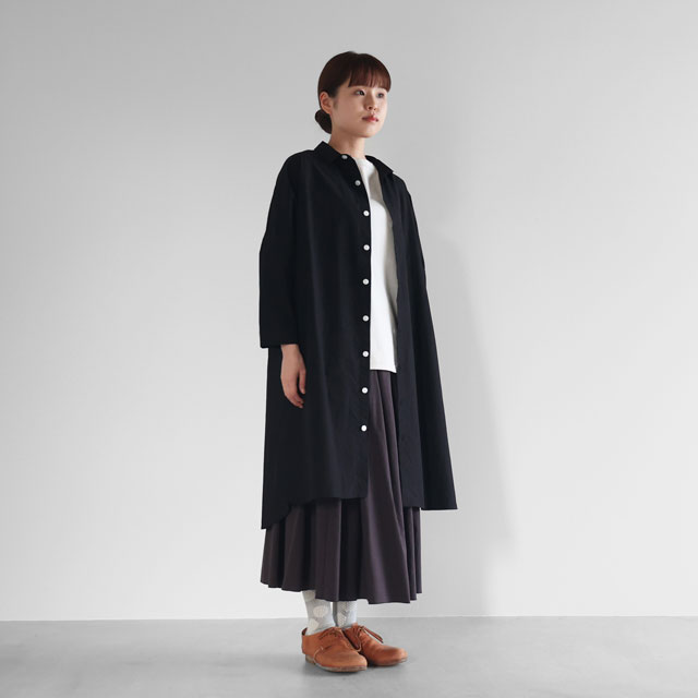 タイプライタークロスロングシャツ 200　白 ユニセックス