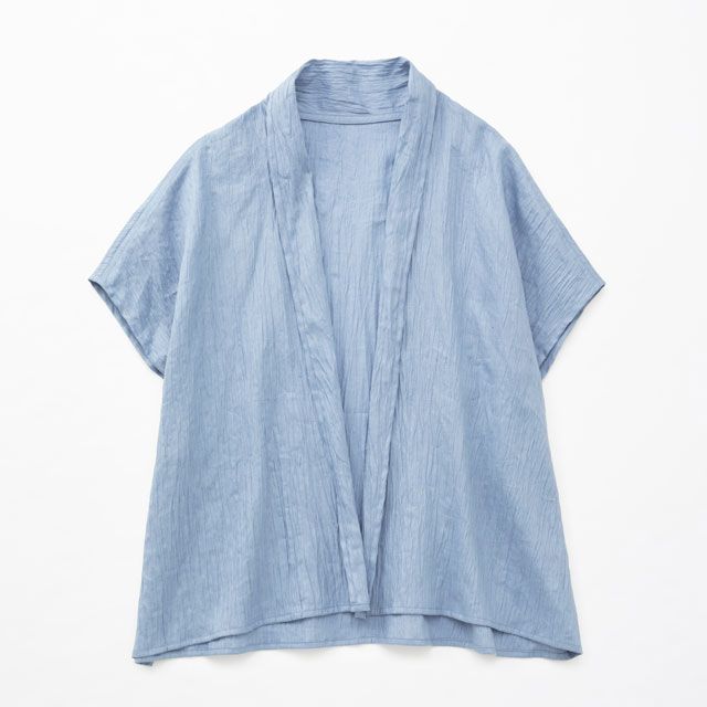 【WEB限定】麻の皺(しわ)　羽織ブラウス