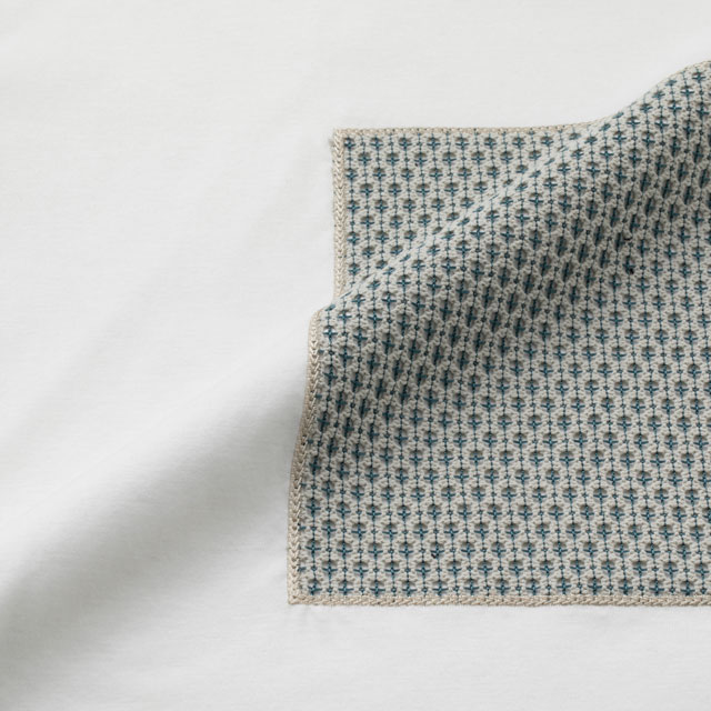 布ぬのTシャツ　ラッセル編み