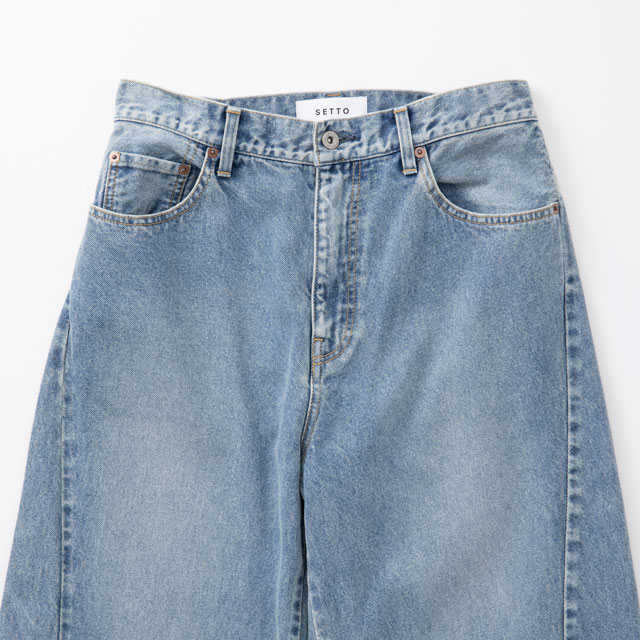 【WEB限定】SETTO PANEL JEANS　ライトインディゴ