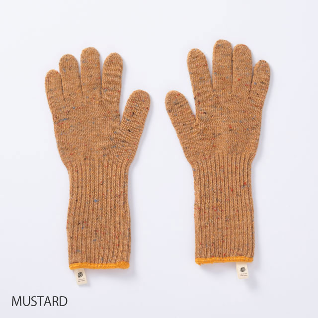三河軍手 ロングカフス 201 MUSTARD M