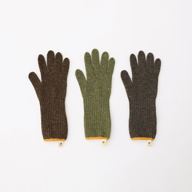 三河軍手 ロングカフス 201 MUSTARD M