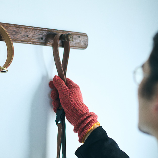 三河軍手 ロングカフス 201 MUSTARD M