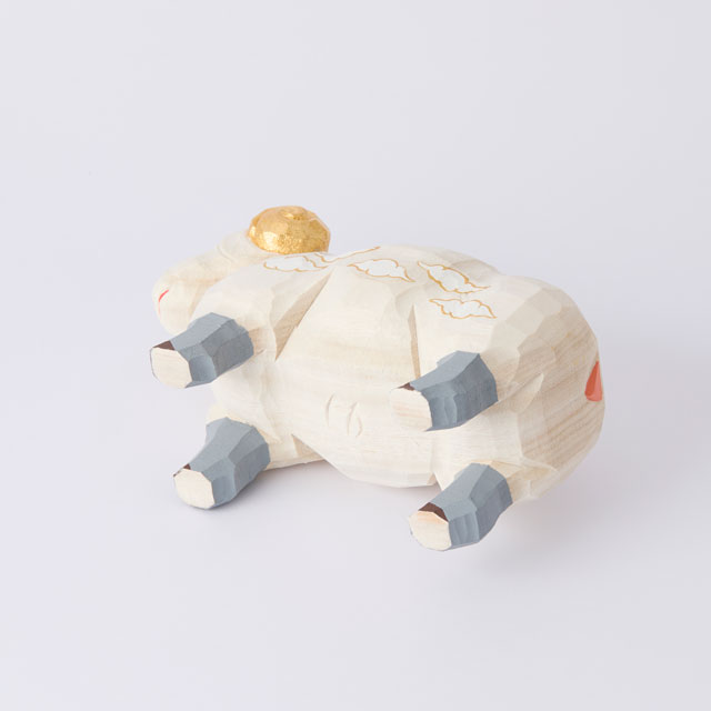 【正月予約受注生産商品・WEB限定】干支一刀彫 未 特大(敷板付き)(12月中旬頃発送)