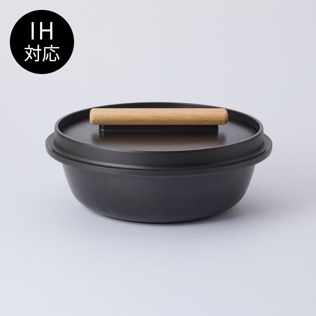 【先行予約】羽釜鍋（IH対応）と「坂ノ途中」からお届け新米2種セット（10月下旬ごろ発送予定）