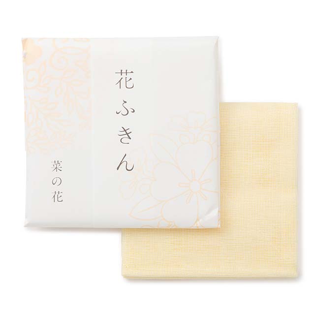 「上品で淡い色の」花ふきん　7枚セット（箱入り）