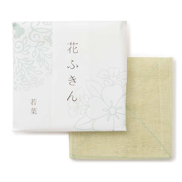 「上品で淡い色の」花ふきん　7枚セット（箱入り）