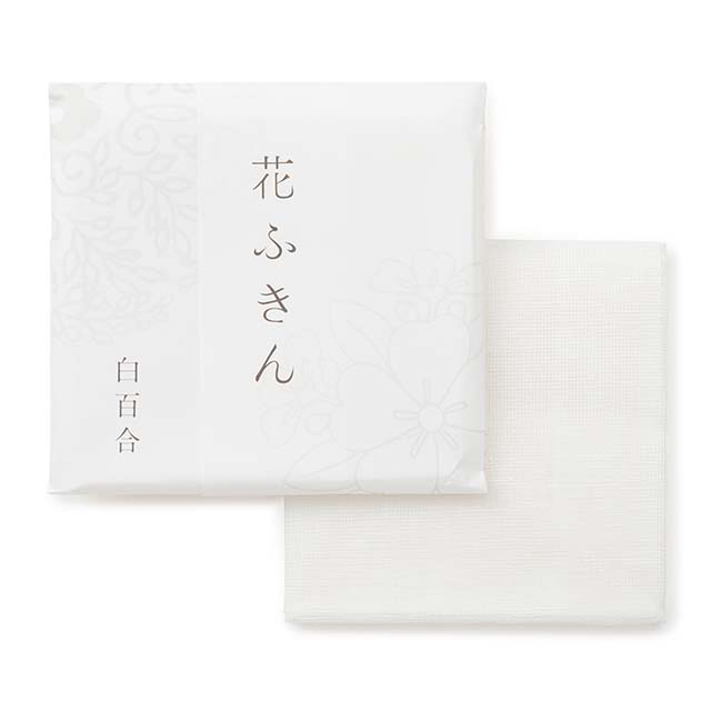 「上品で淡い色の」花ふきん　7枚セット（箱入り）