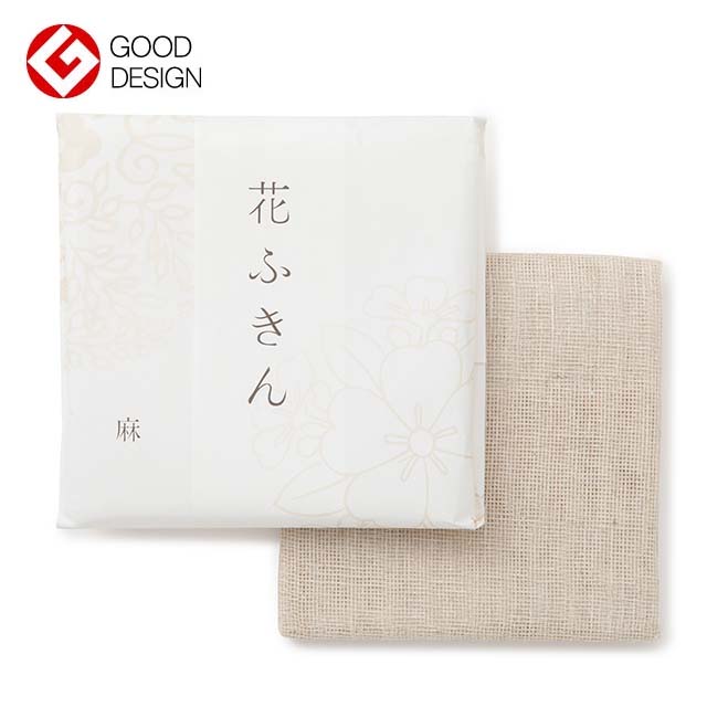 「上品で淡い色の」花ふきん　7枚セット（箱入り）