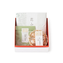 番茶　小袋/番茶菓子/花ふきん