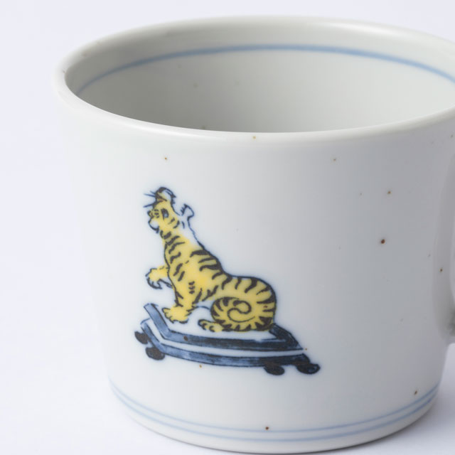 茶ノ吉　和紅茶 / 瀬戸焼のちょこマグ	虎・兎