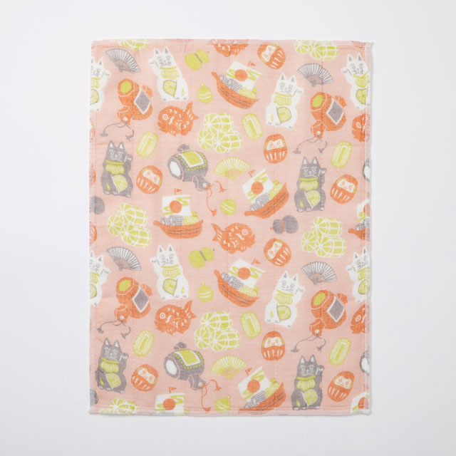 招福まめ熊手 午/かや織ふきん めでた/花ふきん 檜扇