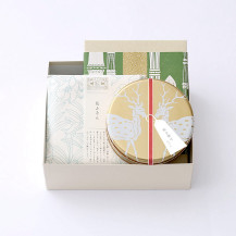 産地のおやつ お米せんべい/吹き寄せ めでた/花ふきん 白百合