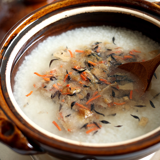 炊き込みごはんの素 鯛めし/豚めし・かや織ふきん 柄あわせ 三彩/藍