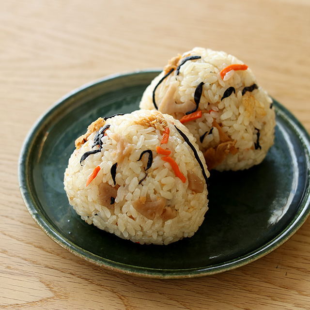 炊き込みごはんの素 鯛めし/豚めし・かや織ふきん 柄あわせ 三彩/藍