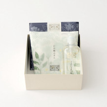 うるおい手洗石鹸・かや織ふきん 花束・「彩り豊かな」花ふきん