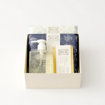 植物からできたキッチンソープ  角ボトル・丈夫でへたりにくいキッチンスポンジ・「彩り豊かな」花ふきん