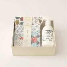 THE Magic Water・かや織ふきん 柄あわせ 三彩/藍