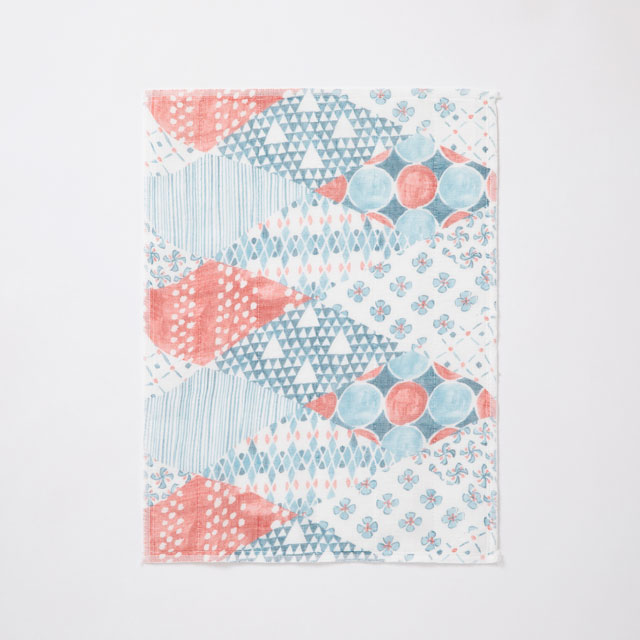 THE Magic Water・かや織ふきん 柄あわせ 三彩/藍