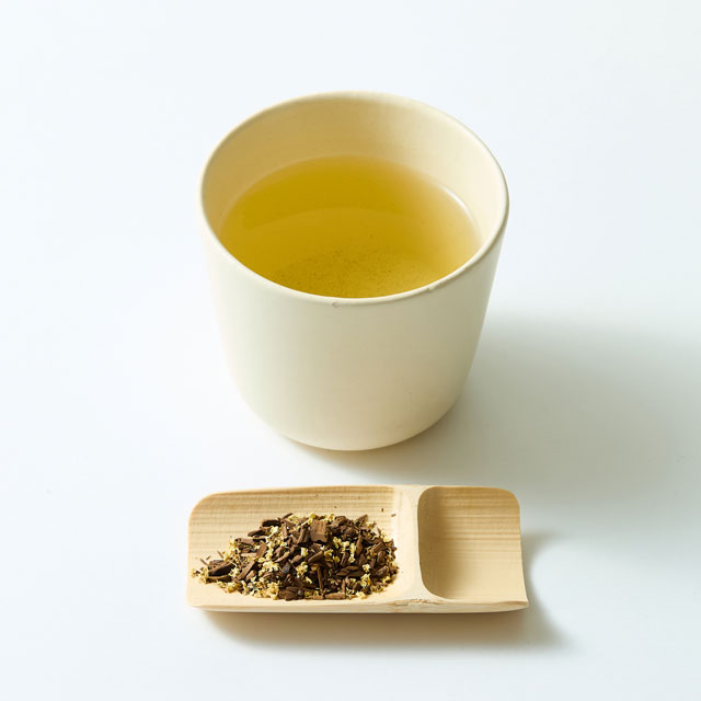 三種の花の米粉クッキー／かや織ふきん　春の花紋様／番茶 小袋 エルダー番茶