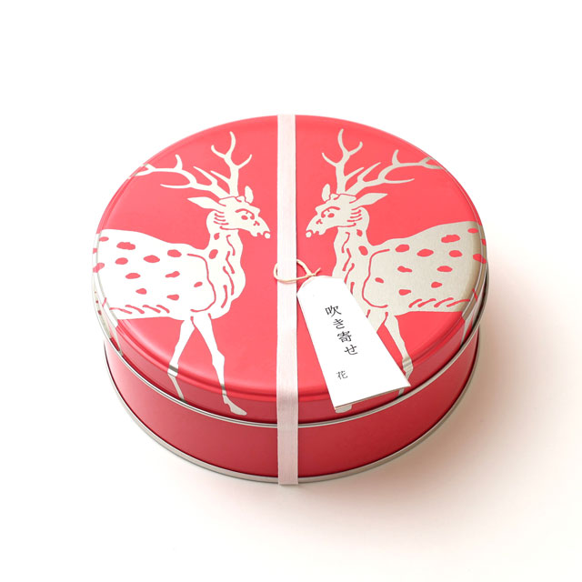 吹き寄せ 花／かや織ふきん　ハート／番茶 小袋  春摘み番茶