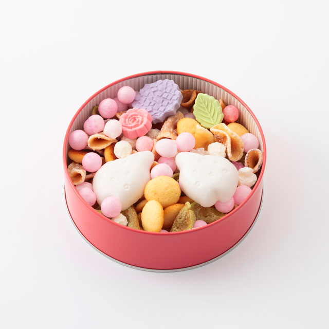 吹き寄せ 花／かや織ふきん　ハート／番茶 小袋  春摘み番茶