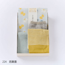 指が通せるアームカバー しましま／タオルハンカチ　刺し子ドビー／かや織ふきん　蝶々(NR2)