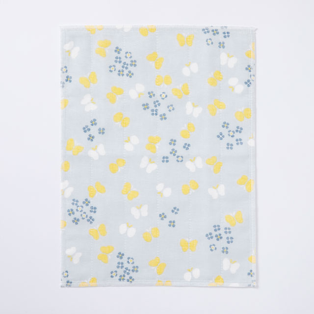 指が通せるアームカバー しましま／タオルハンカチ　刺し子ドビー／かや織ふきん　蝶々(NR2)