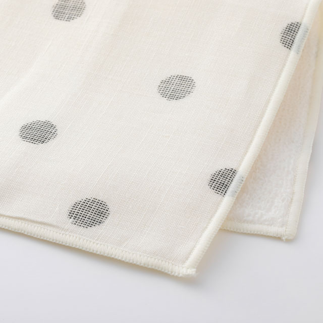 ホタテ形扇子 モール糸ドビー／タオルハンカチ　マンガン染／植物の香りのひんやりリフレッシュシート（NR2）