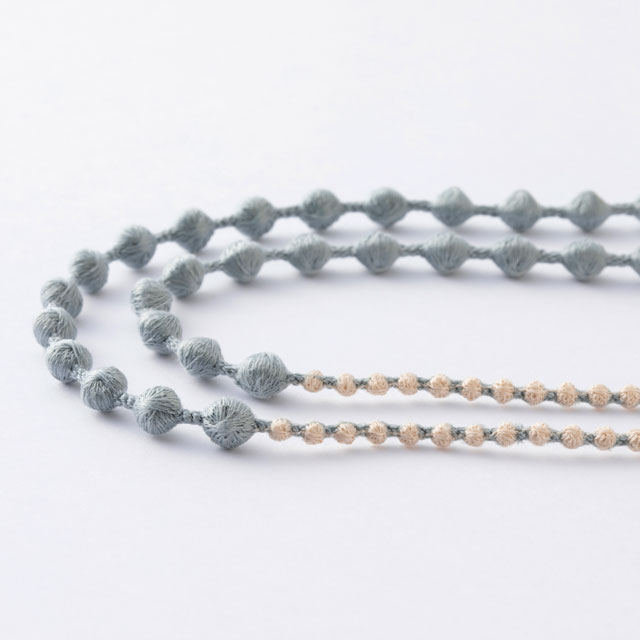 カーネーションの最中フロランタン／モール糸ドビーストール／TRIPLE 0政七別注グラスコード(NT4)